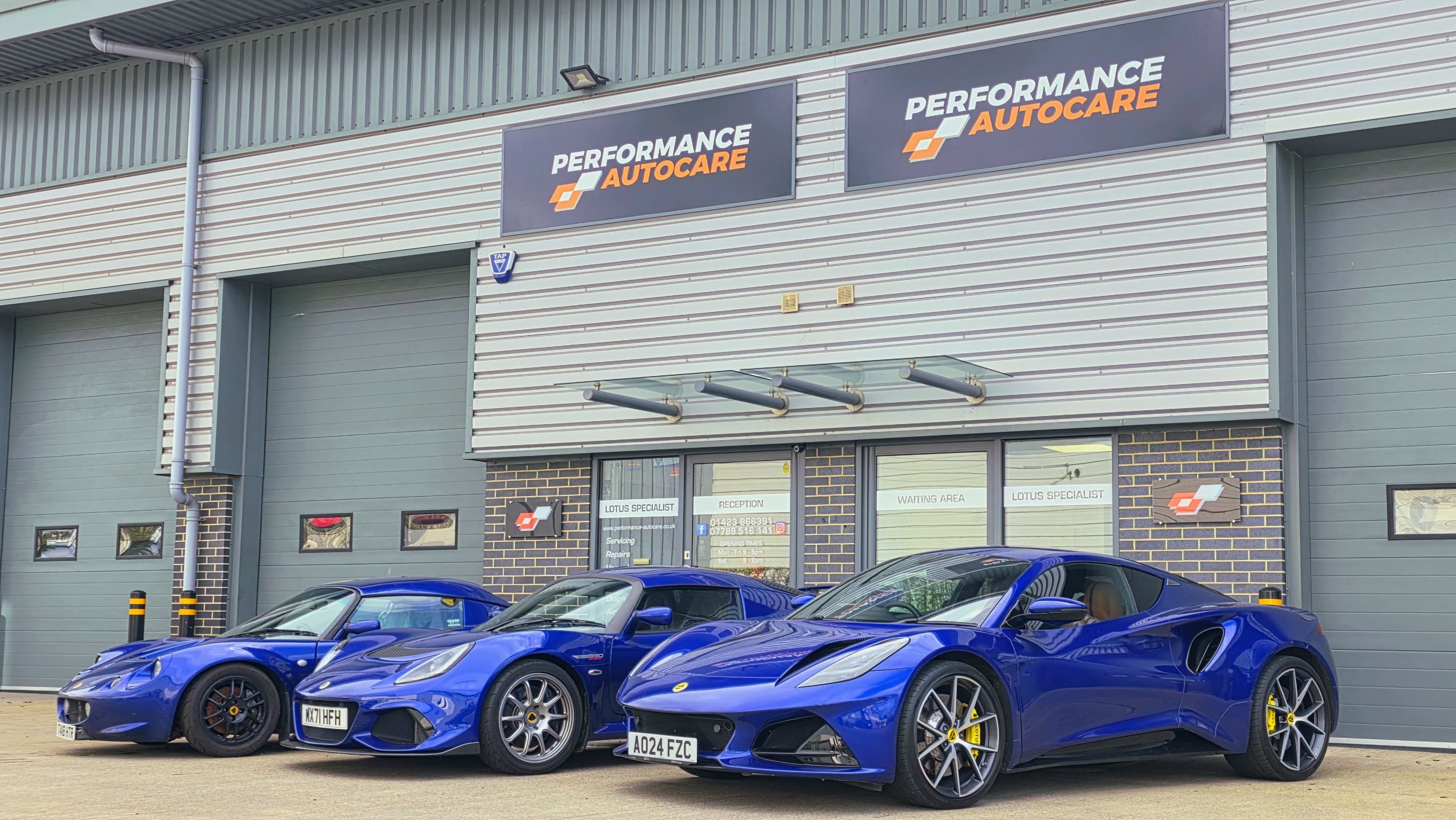 Elise, Exige & Emira at HQ