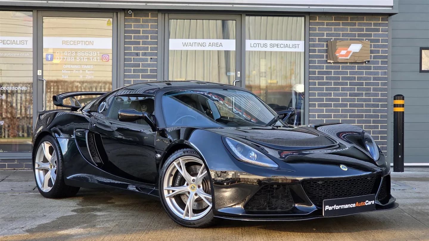 Lotus Exige S outside the Performance Autocare showroom