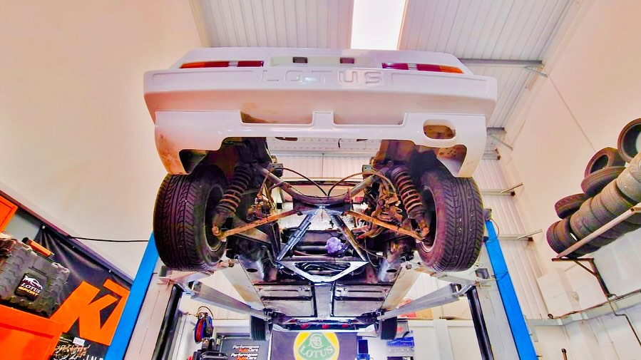 Stripped down Esprit in Performance Autocare Workshop